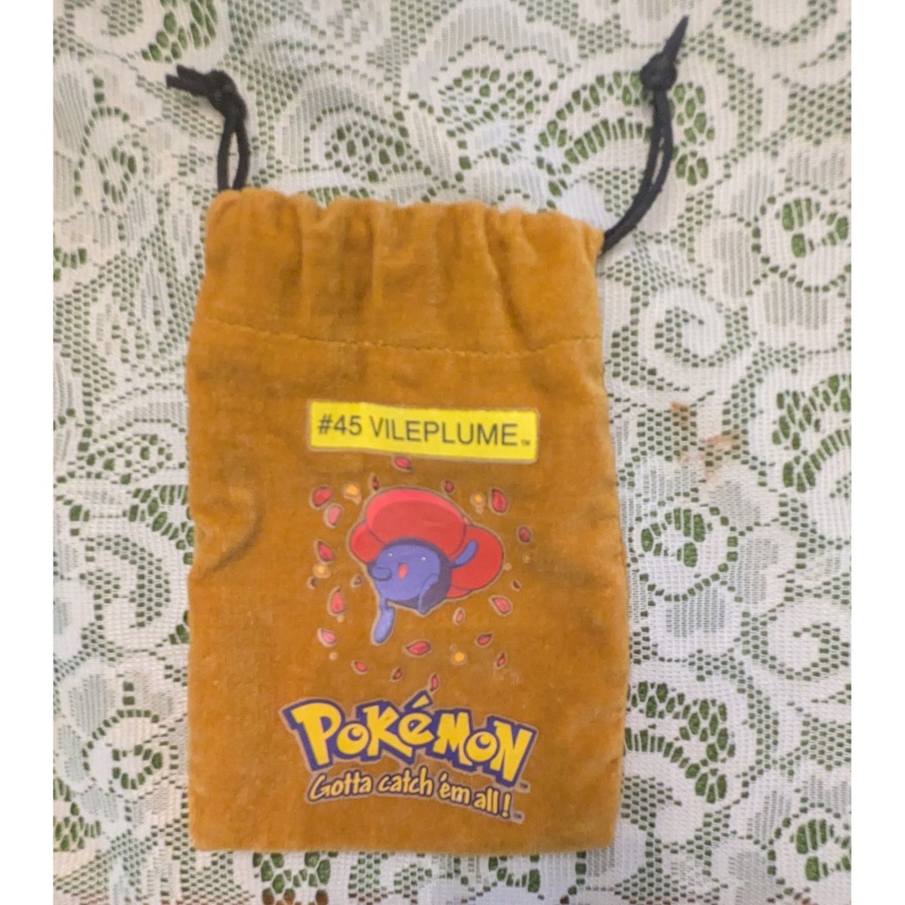 Pokémon #45 Vileplume Marble Bag With Drawstring.  No Marbles
